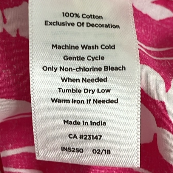 Talbots Lobster Rock Star Tunic in Pink and Navy-Embroidered - Size Small - Picture 7 of 7